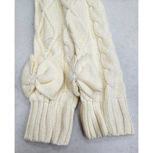 Women Long Socks Crochet Over Knit Winter Knee Leg Warmers Boot Cuff Toppers NEW - Picture 4 of 4